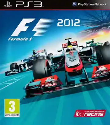 F1 2012 (USA) (v1.02) (Disc) (Update) box cover front